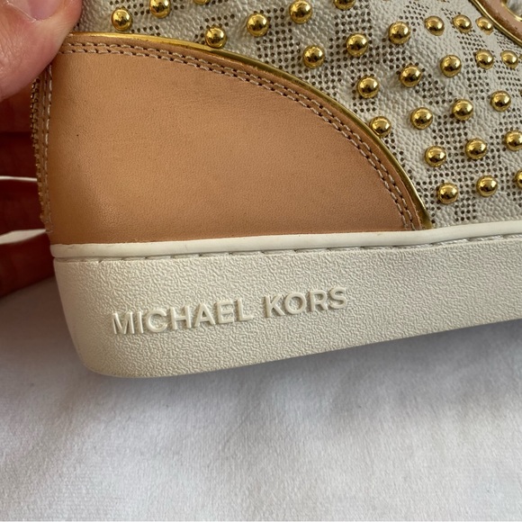 Michael Kors Studded High Top Sneakers - Picture 3 of 11